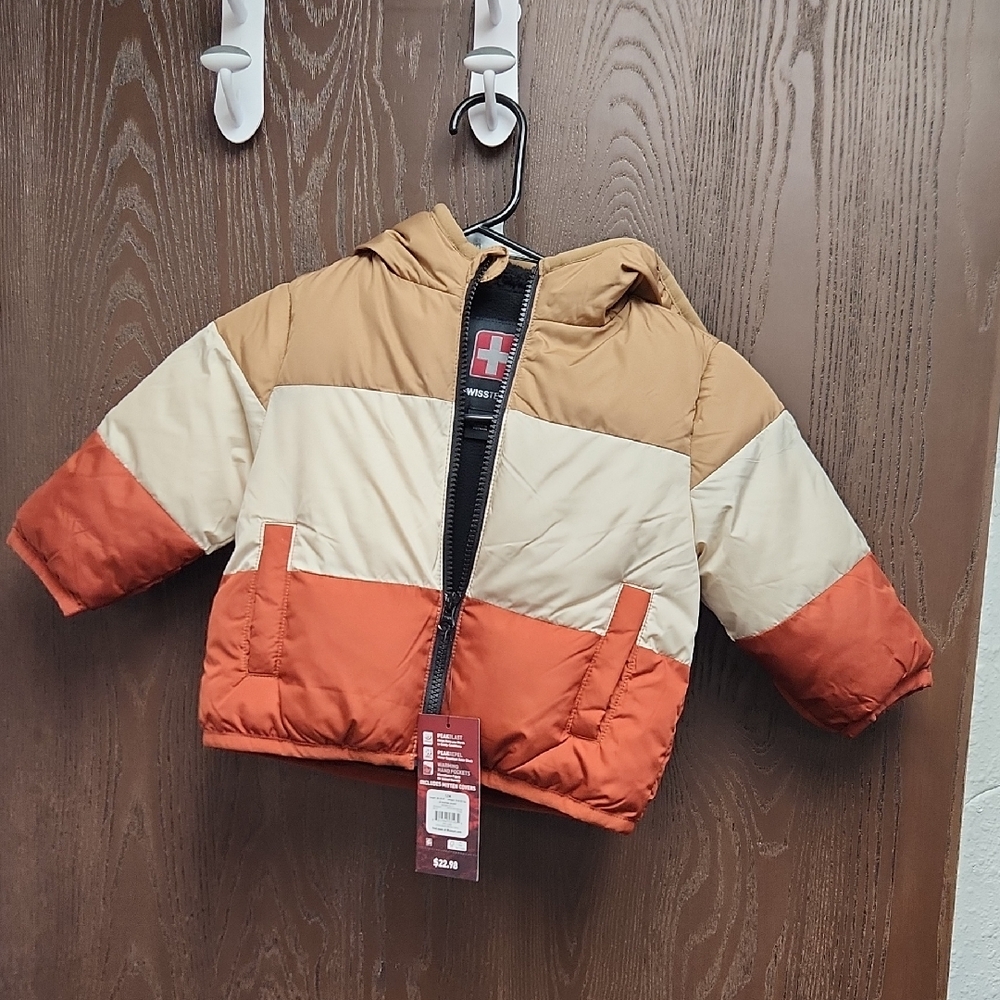 Colorblock Puffer Jacket for Kids